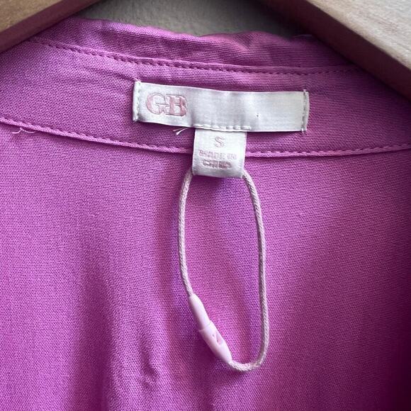 Gianni Bini V-Neck Wrap Mini Dress Pink Tab Short Sleeve Women's Small Dollcore - Picture 5 of 8